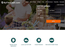 Tablet Screenshot of myflexcash.com
